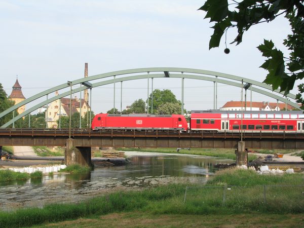Br&uuml;ckenbau in Rastatt