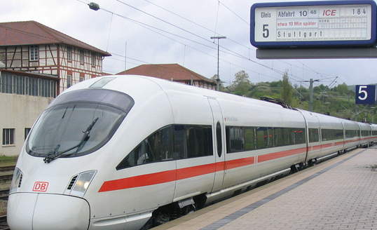 ICE nach Stuttgart in Rottweil versp&auml;tet