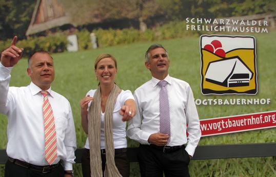 Werbung f&uuml;r den Vogtsbauernhof Gutach, Tobias Boppre, Margit Langer, Sven Hantel