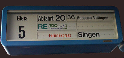 Einsteigen zur Schwarzwaldbahn-Fahrt